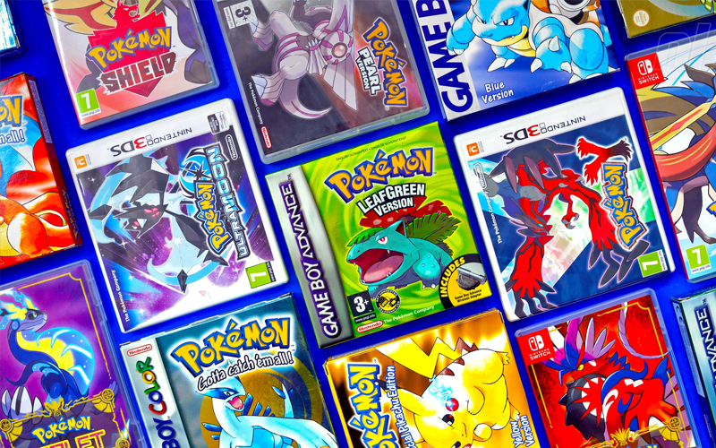 A grid of Pokemon Games